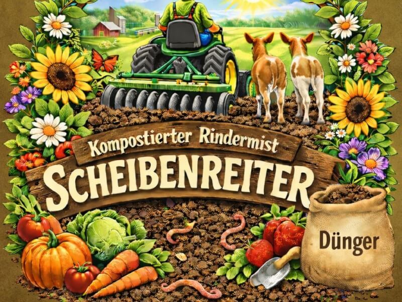 Kompostierter Rindermist Scheibenreiter